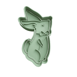 Conejo Con Moño Cortante Para Galletitas