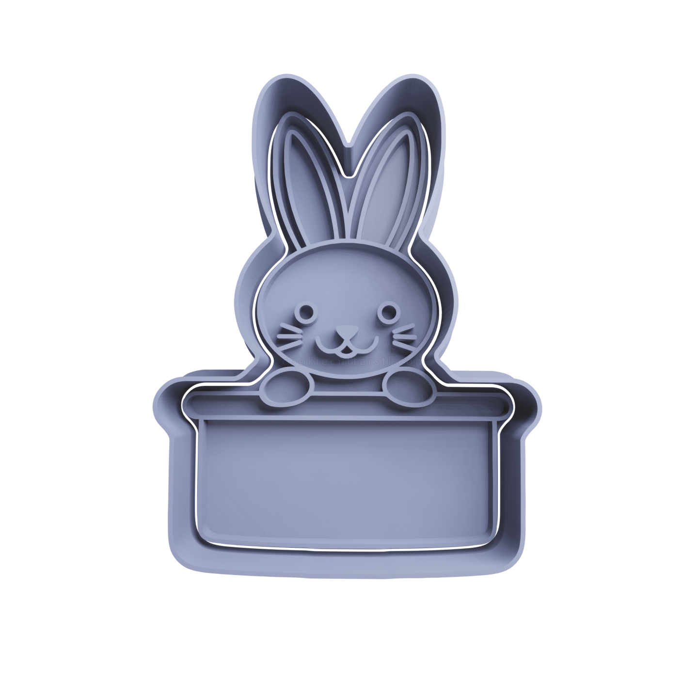 Conejo De Pascua Con Cartel Cortante Para Galletitas 1 Cortantes Para Galletitas Conejo De Pascua Con Cartel Cortante Para Galletitas