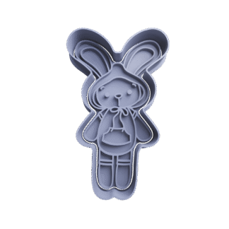 Conejo Con Ropa Cortante Para Galletitas