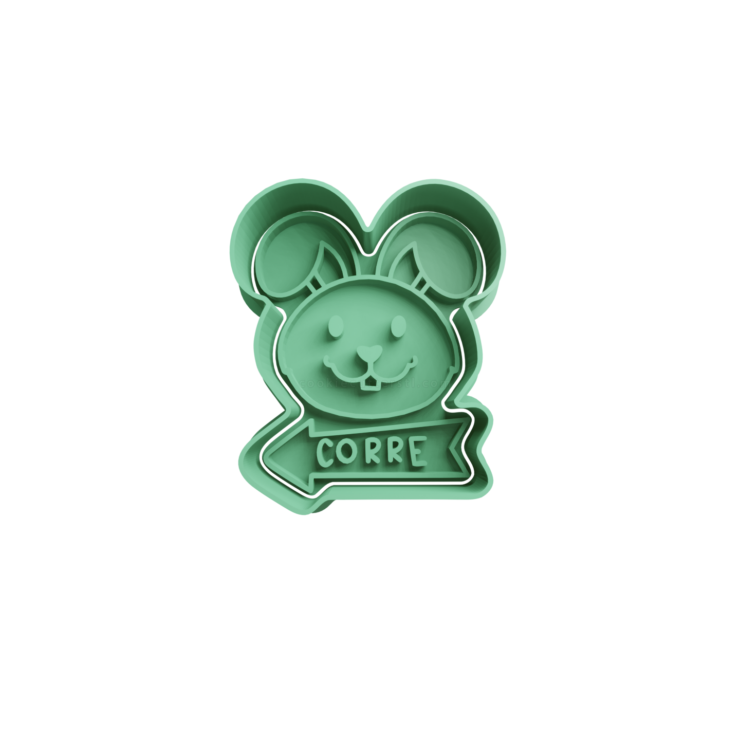 Conejo De Pascua Con Cartel Mini Cortante Para Galletitas 1 Cortantes Para Galletitas Conejo De Pascua Con Cartel Mini Cortante Para Galletitas