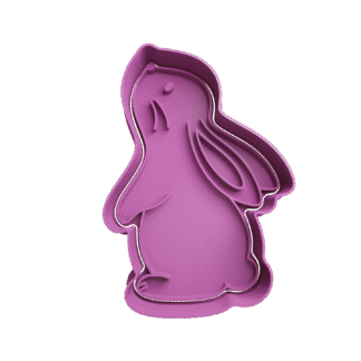 Conejo Parado Con Bigotes Cortante Para Galletitas