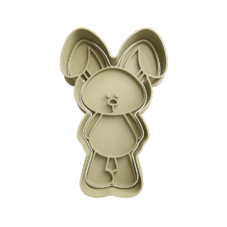 Conejo Parado Pascua 2 Cortante Para Galletitas