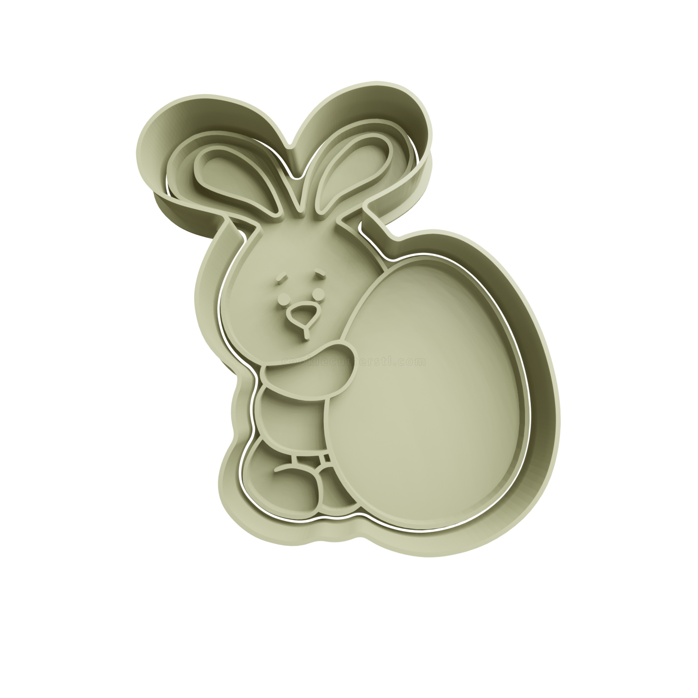 Conejo Sosteniendo Huevo De Pascua Cortante Para Galletitas 1 Cortantes Para Galletitas Conejo Sosteniendo Huevo De Pascua Cortante Para Galletitas