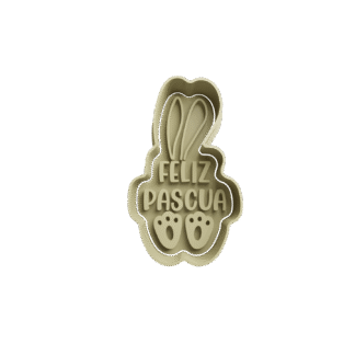 Feliz Pascua Mini Cortante Para Galletitas