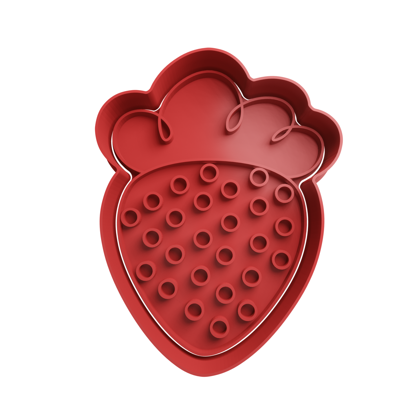 Frutilla Con Puntos Cortante Para Galletitas 1 Cortantes Para Galletitas Frutilla Con Puntos Cortante Para Galletitas