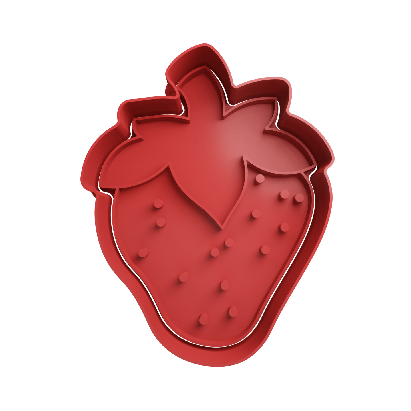 Frutilla Con Puntos Cortante Para Galletitas A1 1 Cortantes Para Galletitas Frutilla Con Puntos Cortante Para Galletitas A1