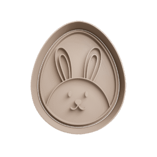 Conejo En Huevo De Pascua Cortante Para Galletitas