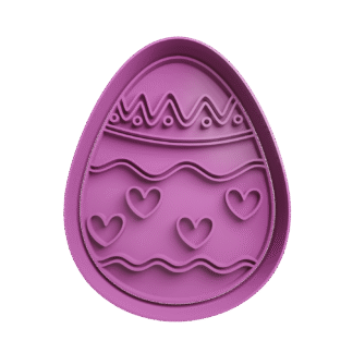 Huevo De Pascua Con Decoracion Cortante Para Galletitas