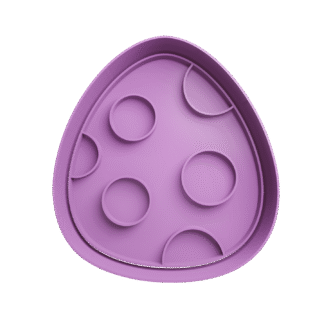 Huevo De Pascuas Con Circulos Cortante Para Galletitas