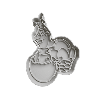 Olaf De Frozen Con Huevos De Pascua Cortante Para Galletitas