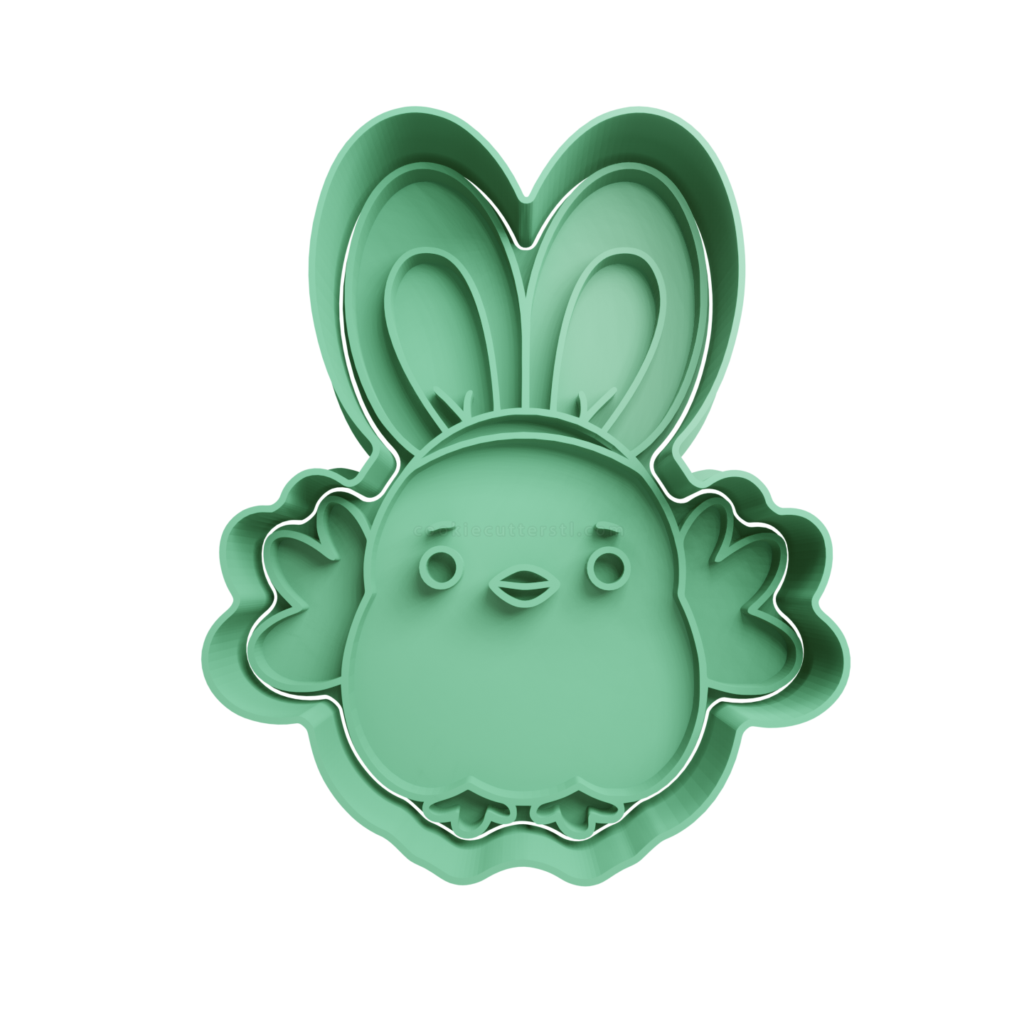 Pollito Pollo Con Orejas De Pascua Cortante Para Galletitas 1 Cortantes Para Galletitas Pollito Pollo Con Orejas De Pascua Cortante Para Galletitas