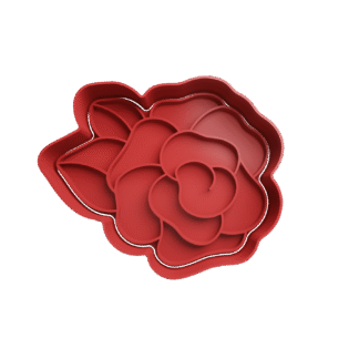 Rosa flor Cortante Para Galletitas 2