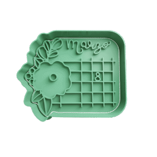 Calendario Dia De La Mujer Cortante Para Galletitas