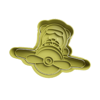 Oso Aviador Cortante Para Galletitas