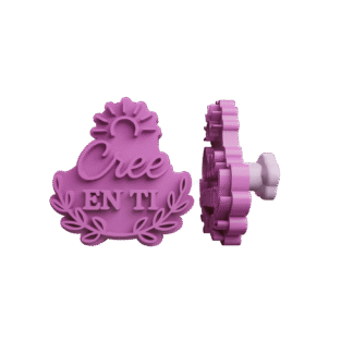 Sello Con Frase Cree En Ti