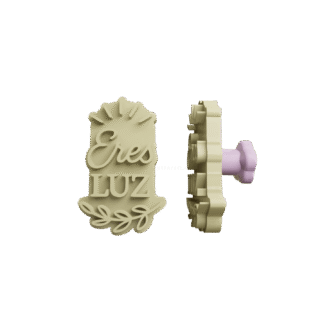 Sello Con Frase Eres Luz