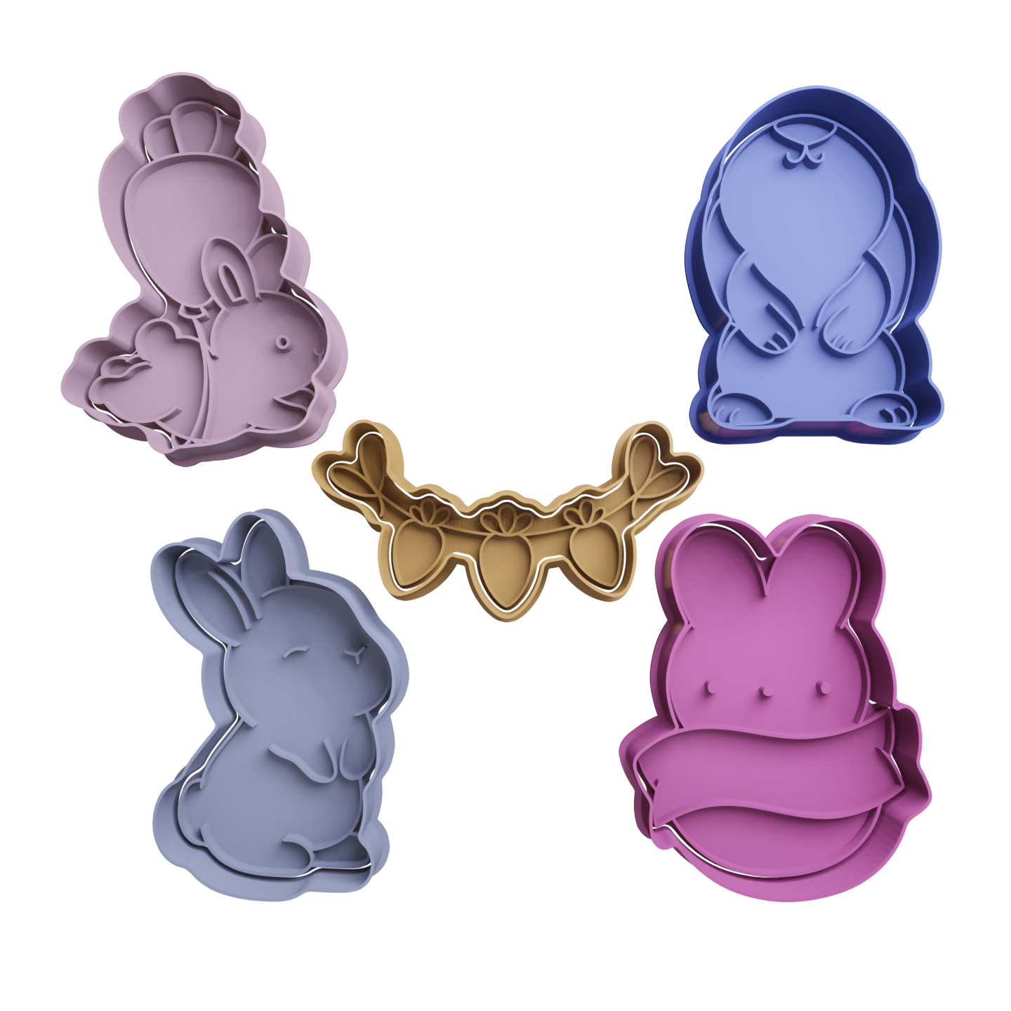 Set De Pascua Cortantes Para Galletitas 1 Cortantes Para Galletitas Set De Pascua Cortantes Para Galletitas