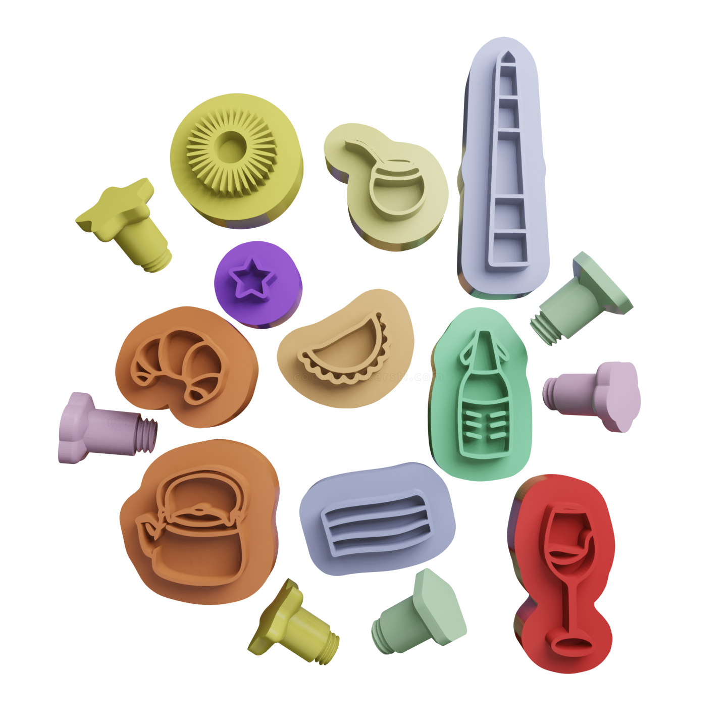 Set Sellos Patrios De Argentina x10 1 Cortantes Para Galletitas Set Sellos Patrios De Argentina x10