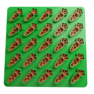 Placa de Corte Múltiple Zanahorias – Para Sprinkles o Mini Galletitas de Pascua